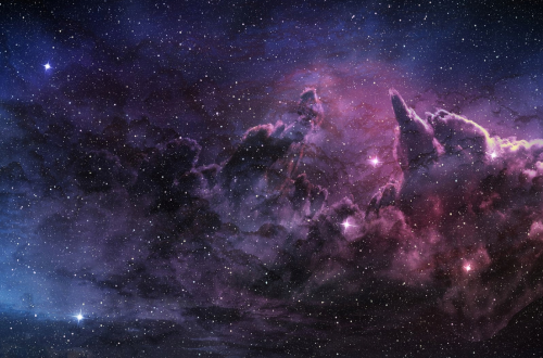 FOTOTAPETA DO SALONU SYPIALNI NIEBO GWIAZDY GALAKTYKA