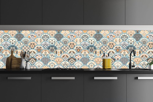 FOTOTAPETA DO KUCHNI ZMYWALNA ORIENTALNA MOZAIKA