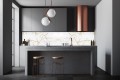 NOWOCZESNA FOTOTAPETA DO KUCHNI ZMYWALNA GOLD MARBLE 