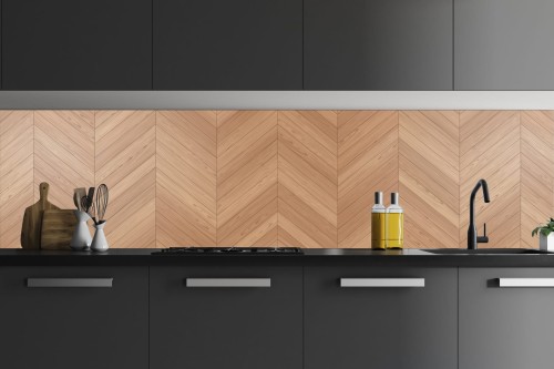 FOTOTAPETA DO KUCHNI ZMYWALNA DREWNIANA JODEŁKA 