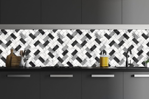 FOTOTAPETA DO KUCHNI ZMYWALNA KAMEINNA MOZAIKA 
