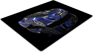 MATA OCHRONNA pod fotel Auto Sportowe Niebieskie