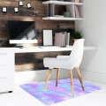Podłogowa mata winylowa pod fotel krzesło NEONOWE ŁUSKI