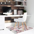 Podłogowa mata winylowa pod fotel krzesło RÓŻE KWIATY