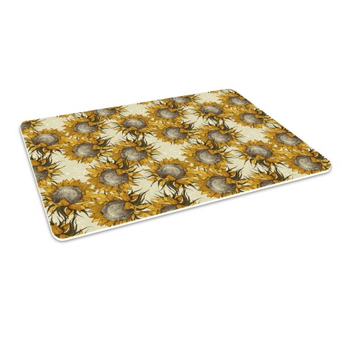 Podłogowa mata winylowa pod fotel krzesło SŁONECZNIKI