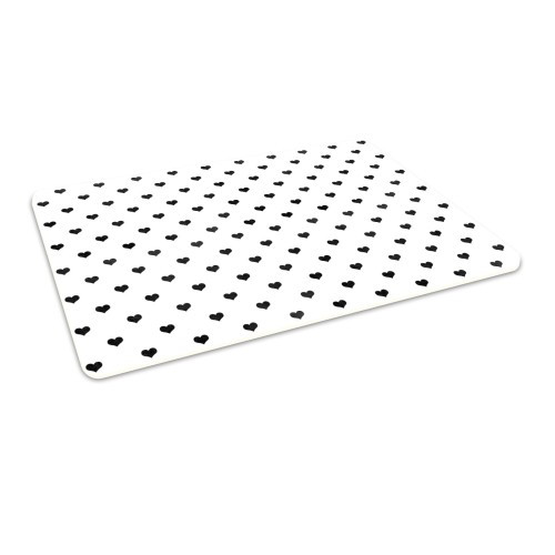 Podłogowa mata winylowa pod fotel krzesło SERDUSZKA SERCE