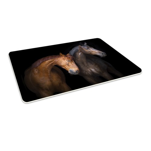 Podłogowa mata winylowa pod fotel krzesło KONIE KOŃ