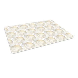 Podłogowa mata winylowa pod fotel krzesło GEOMETRIA KOŁA