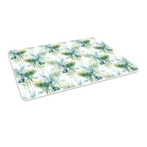 Podłogowa mata winylowa pod fotel krzesło TROPIKALNE ROŚLINY