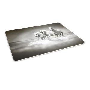 Podłogowa mata winylowa pod fotel krzesło KONIE GALOP