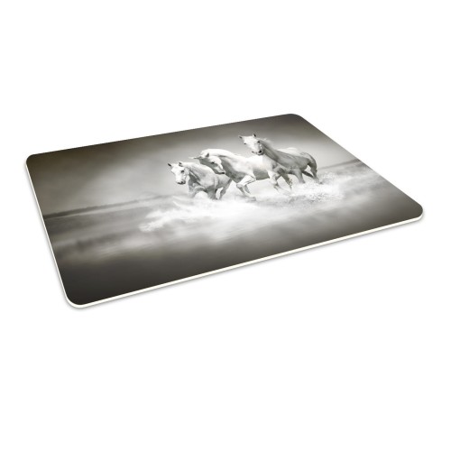 Podłogowa mata winylowa pod fotel krzesło KONIE GALOP