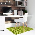 Podłogowa mata winylowa pod fotel krzesło ZIELONY BAMBUS