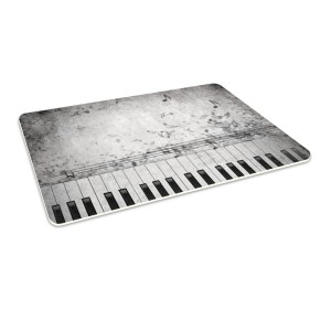 Podłogowa mata winylowa pod fotel krzesło KLAWISZE NUTY