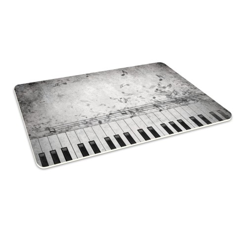 Podłogowa mata winylowa pod fotel krzesło KLAWISZE NUTY