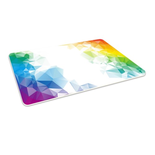 Podłogowa mata winylowa pod fotel krzesło ABSTRAKCJA TĘCZA