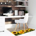 Podłogowa mata winylowa pod fotel krzesło DESKI SŁONECZNIKI