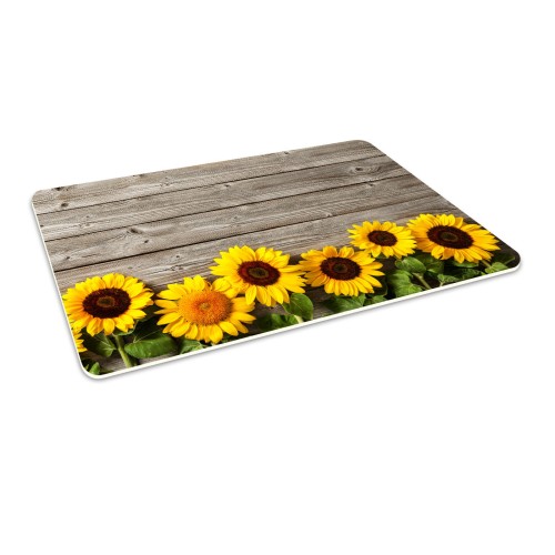 Podłogowa mata winylowa pod fotel krzesło DESKI SŁONECZNIKI