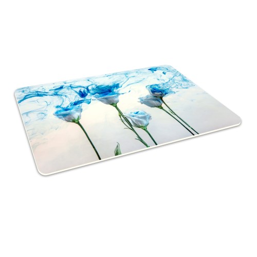 Antypoślizgowa mata winylowa pod fotel krzesło ABSTRAKCJA KWIATY