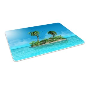 Podłogowa mata winylowa pod fotel krzesło WYSPA TROPIKI PALMY