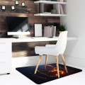 Podłogowa mata winylowa pod fotel krzesło ABSTRAKCJA OGIEŃ 