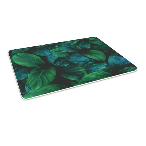 Antypoślizgowa mata winylowa pod fotel krzesło ZIELONE LIŚCIE 