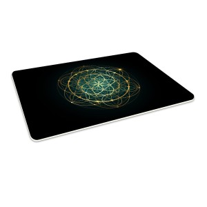 Podłogowa mata winylowa pod fotel krzesło KWIAT ŻYCIA MANDALA