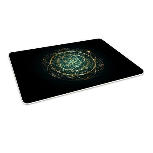 Podłogowa mata winylowa pod fotel krzesło KWIAT ŻYCIA MANDALA