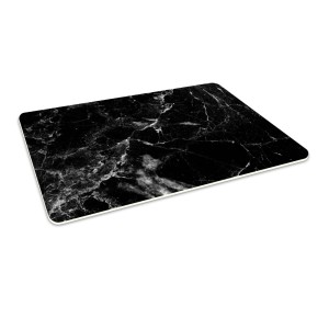Podłogowa mata winylowa pod fotel krzesło CZARNY MARMUR 