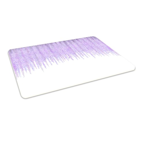 Podłogowa mata winylowa pod fotel krzesło FIOLETOWE KWIATY 