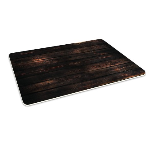 Antypoślizgowa mata winylowa pod fotel krzesło CIEMNE DESKI 