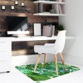 Antypoślizgowa mata winylowa pod fotel krzesło LIŚCIE MONSTERY 