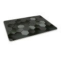 Podkładka winylowa pod fotel krzesło CZARNE HEKSAGONY 3D