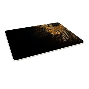 Antypoślizgowa mata winylowa pod fotel krzesło ZŁOTA MONSTERA