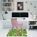 Antypoślizgowa  mata winylowa pod fotel krzesło MOZAIKA MINECRAFT