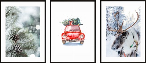 Plakaty świąteczne ZESTAW Boże Narodzenie święta