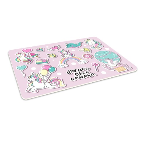 Winylowa mata podłogowa pod fotel krzesło DLA DZIEWCZYNKI UNICORNS 
