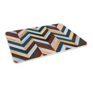 Winylowa mata podłogowa pod fotel krzesło KOLOROWA JODEŁKA