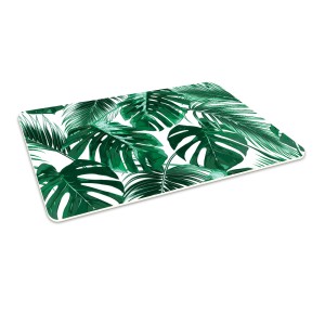 Winylowa mata podłogowa pod fotel krzesło ZIELONA MONSTERA