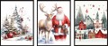 Plakaty świąteczne ZESTAW PLAKATÓW Świąteczna Kraina Mikołaj