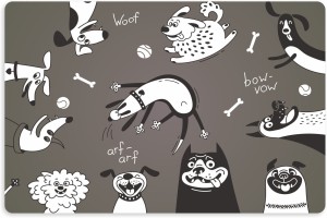 Mata pod miskę legowisko dla psa antypoślizgowa wodoodporna ZWIERZAKI