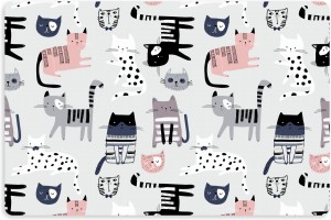 Podkładka pod miskę legowisko dla KOTKA antypoślizgowa wodoodporna KOTY