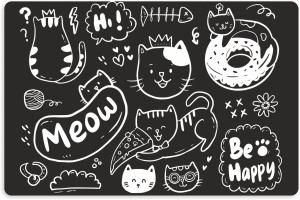 Mata pod miskę legowisko dla psa ZWIERZAKA antypoślizgowa wodoodporna 