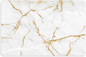 NOWOCZESNA MATA pod miskę legowisko dla psa kota antypoślizgowa wodoodporna GOLD MARBLE