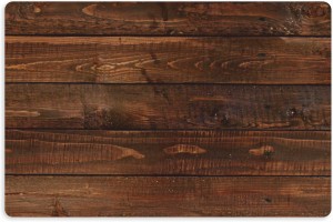 PODKŁADKA MATA pod miskę kuwetę dla psa kota CIEMNE DREWNO 