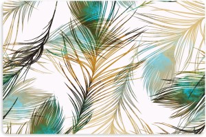 PODKŁADKA ANTYPOŚLIZGOWA pod miski dla psa kota liście palmowe