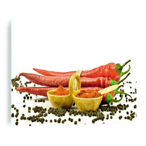 Hartowana osłona płyty indukcyjnej ze szkła przyprawy chilli do kuchni