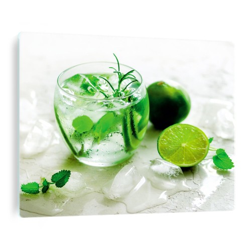 Hartowana osłona płyty indukcyjnej ze szkła do kuchni ZIELONE LIMONKI