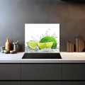 Hartowana osłona płyty indukcyjnej ze szkła limonki woda lemon