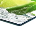 Hartowana osłona płyty indukcyjnej ze szkła limonki woda lemon