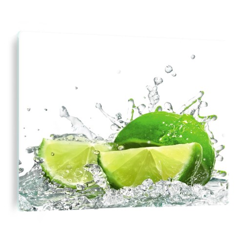 Hartowana osłona płyty indukcyjnej ze szkła limonki woda lemon